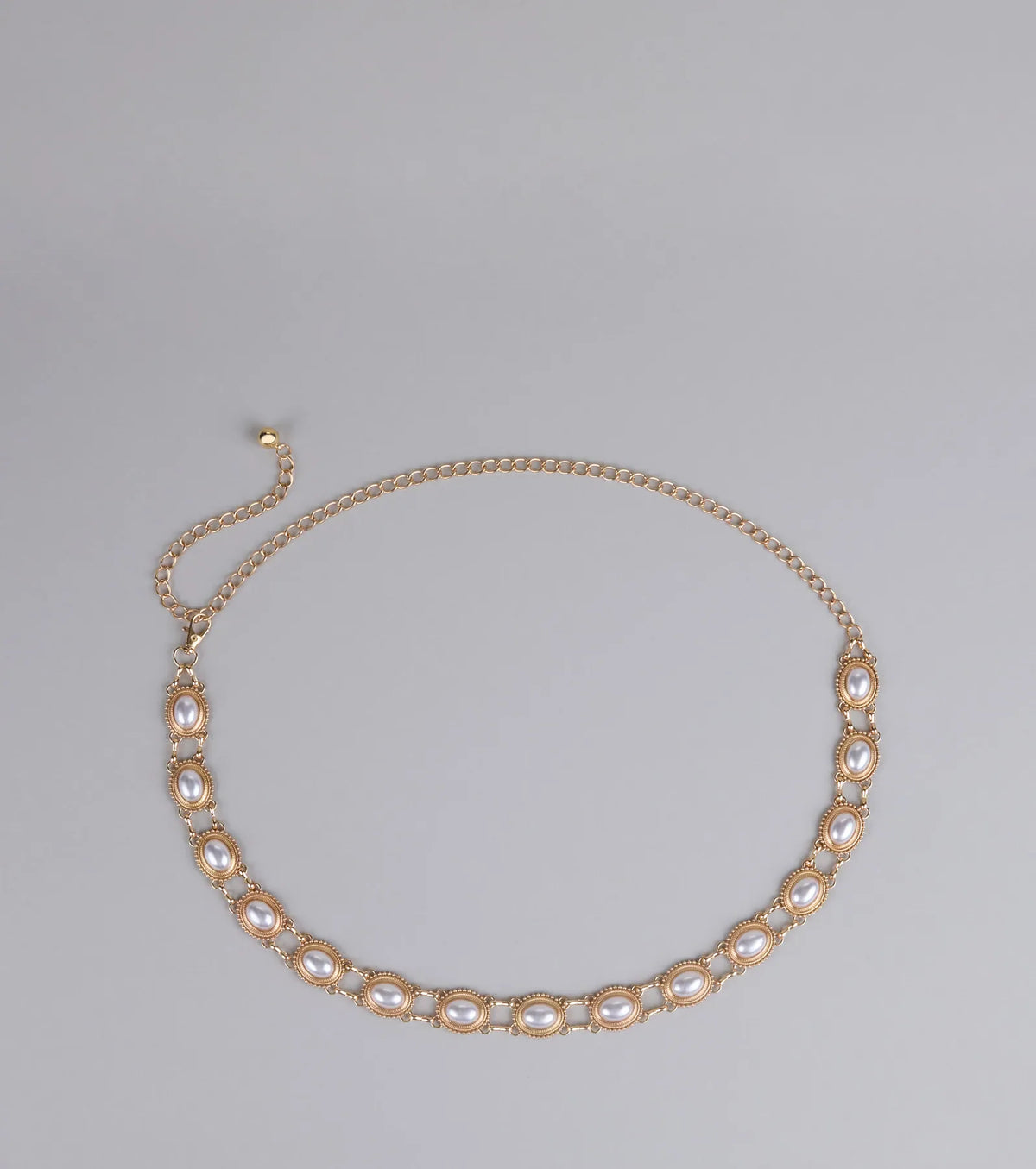 Glam Intentions Pearl Chain Belt