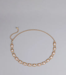 Glam Intentions Pearl Chain Belt