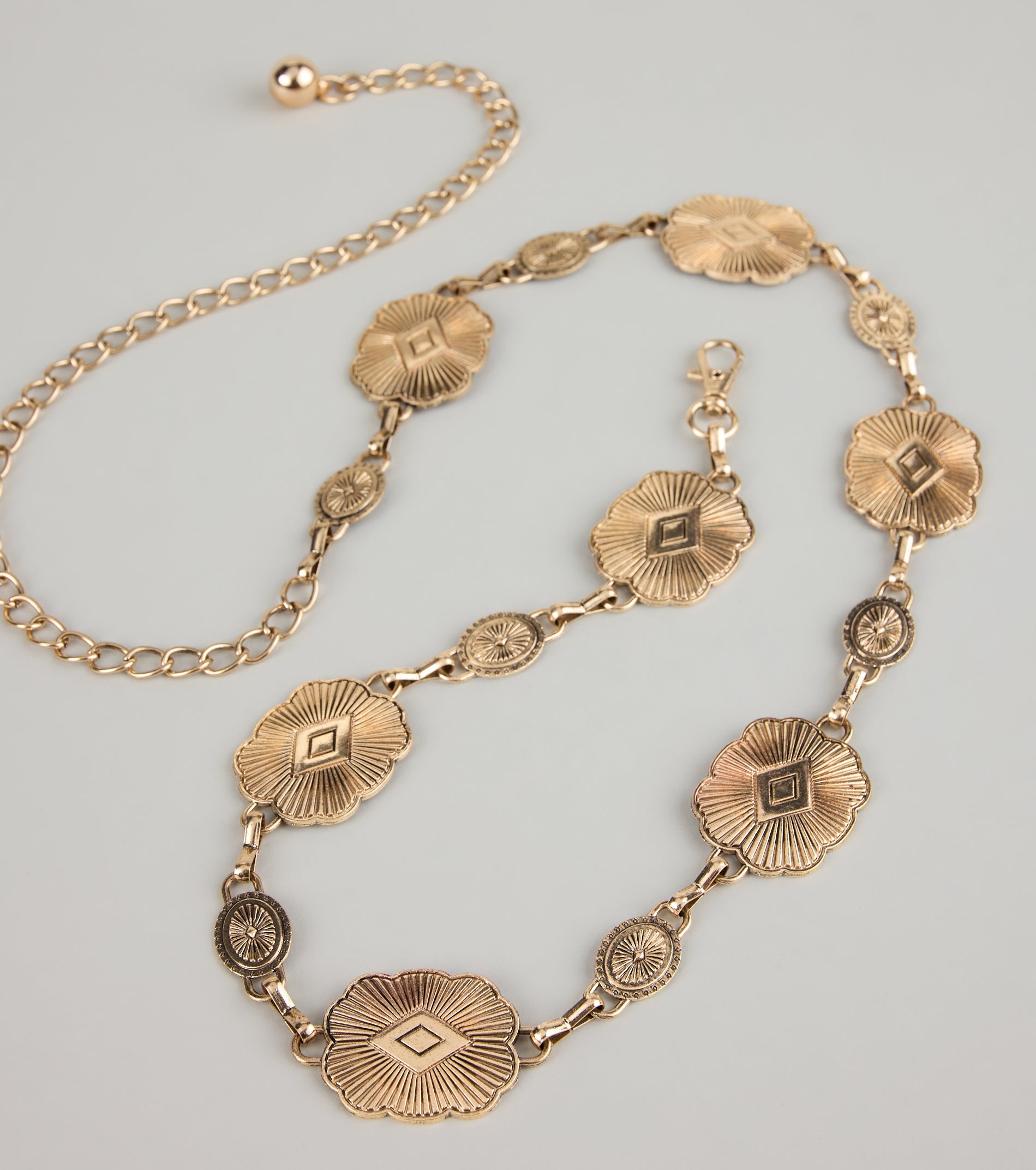 Cowgirl Core Concho Chain Belt