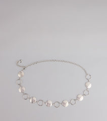 Looped In Luxe Disc Chain Belt