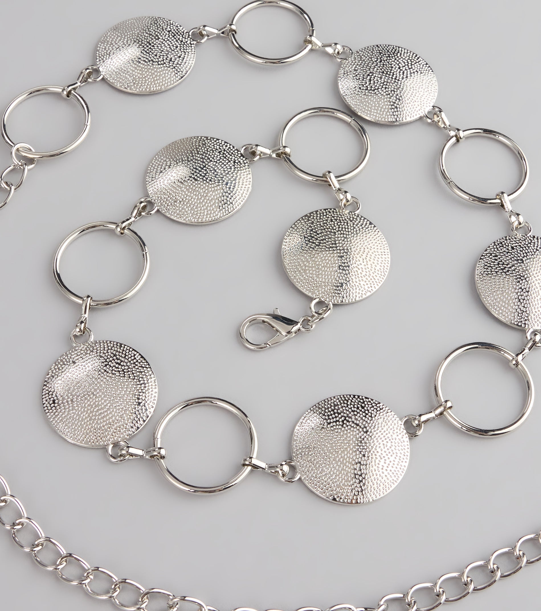 Looped In Luxe Disc Chain Belt