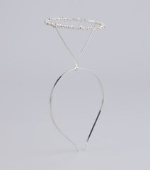Angelic Glow Rhinestone Halo Headband
