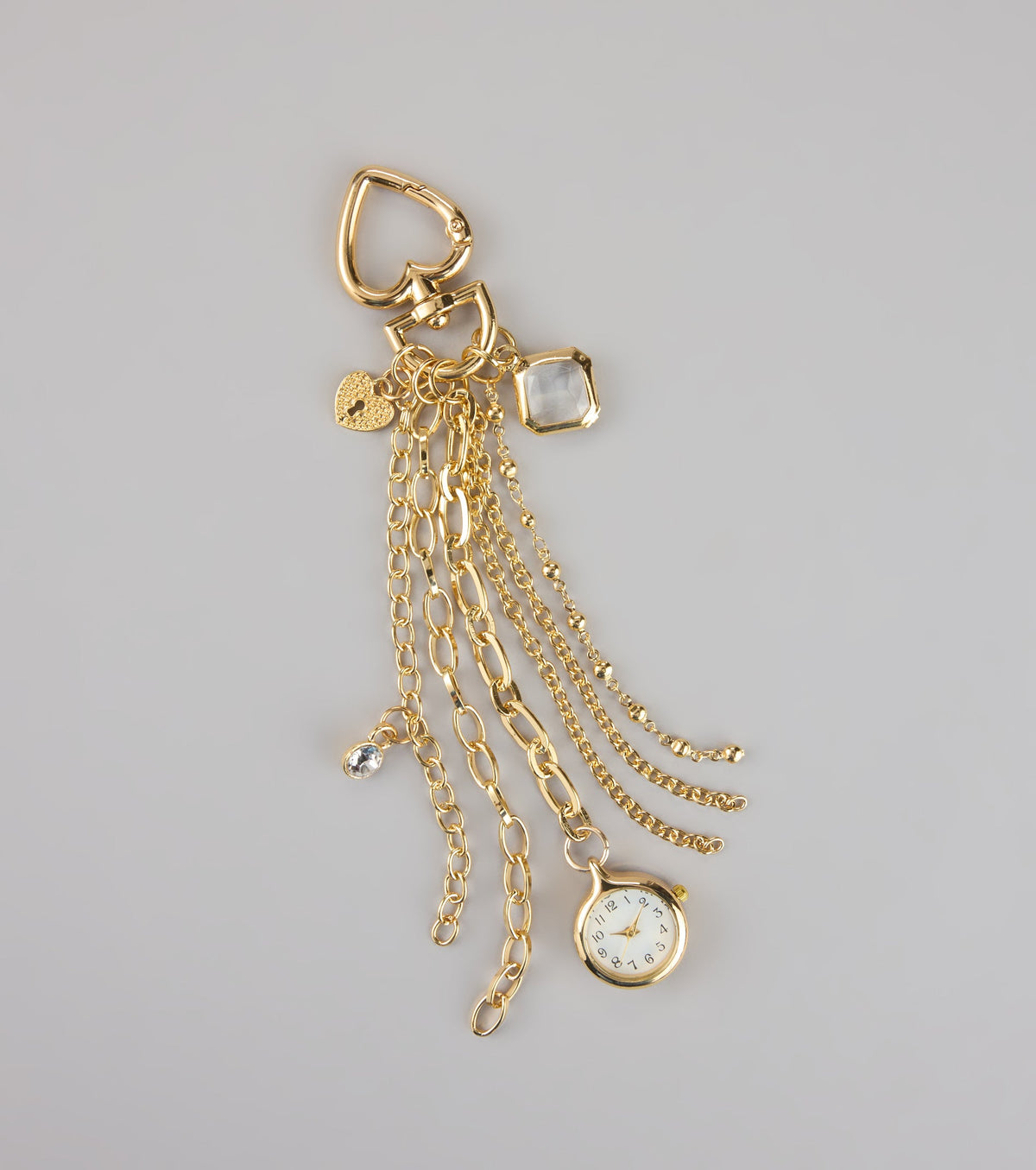 Time to Shine Charm Keychain