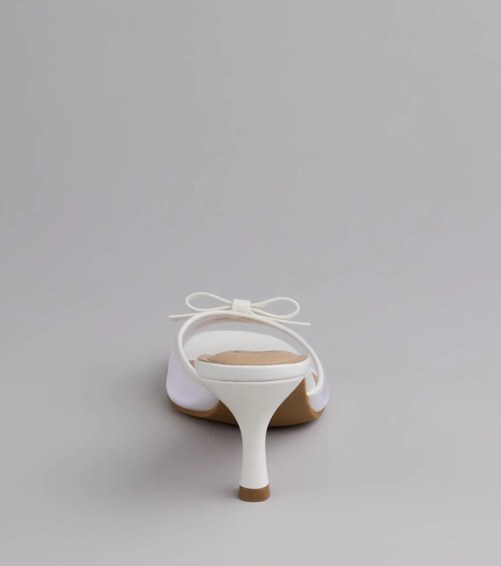Soft Glam Mesh Bow Mules