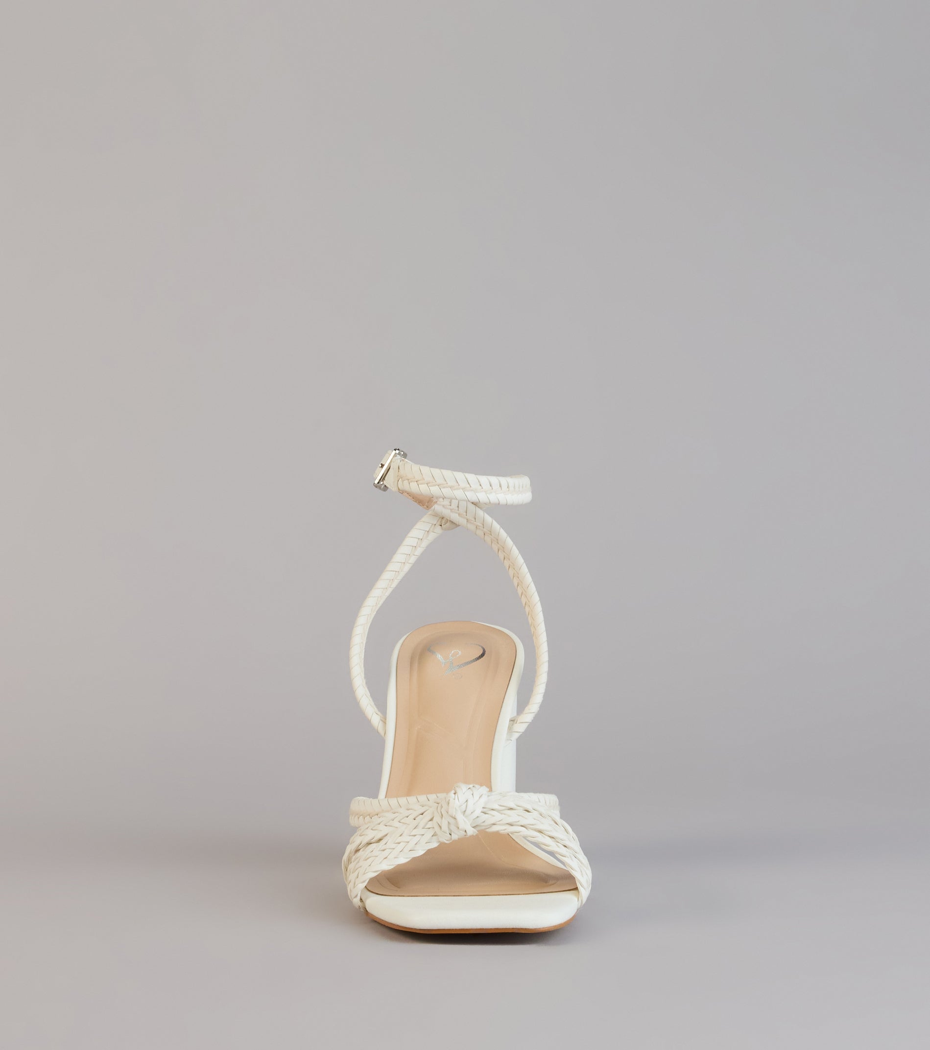 Chic Steps Braided Block Heels