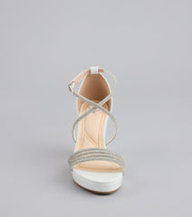 Made To Dazzle Rhinestone Platform Heels