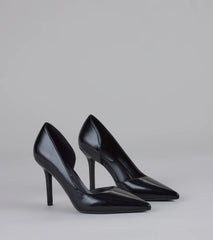 Power Move Pointed Cutout Stiletto Pumps