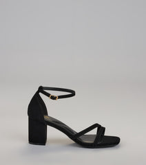 Chic Step Strappy Block Heels