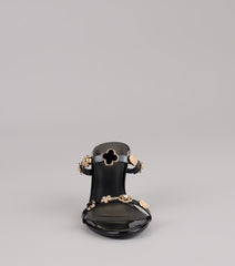 Out All Night Charm Strap Stiletto Heels