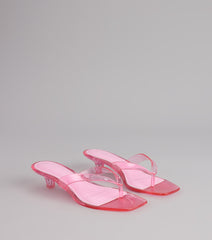 Throwback Glow Jelly Kitten Heels