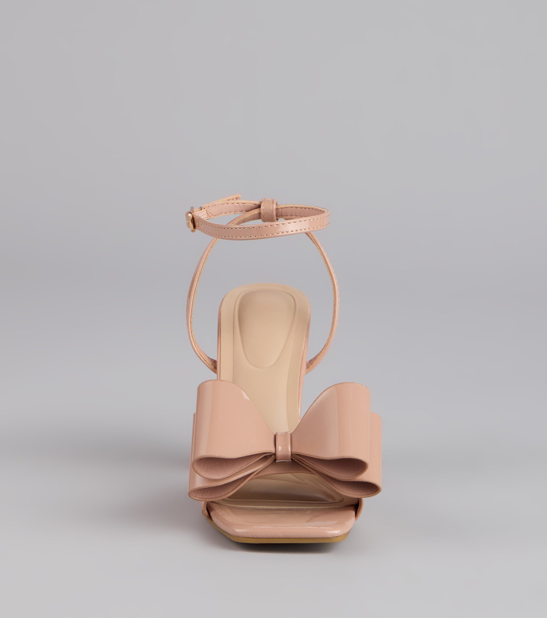 Make A Statement Bow Block Heels