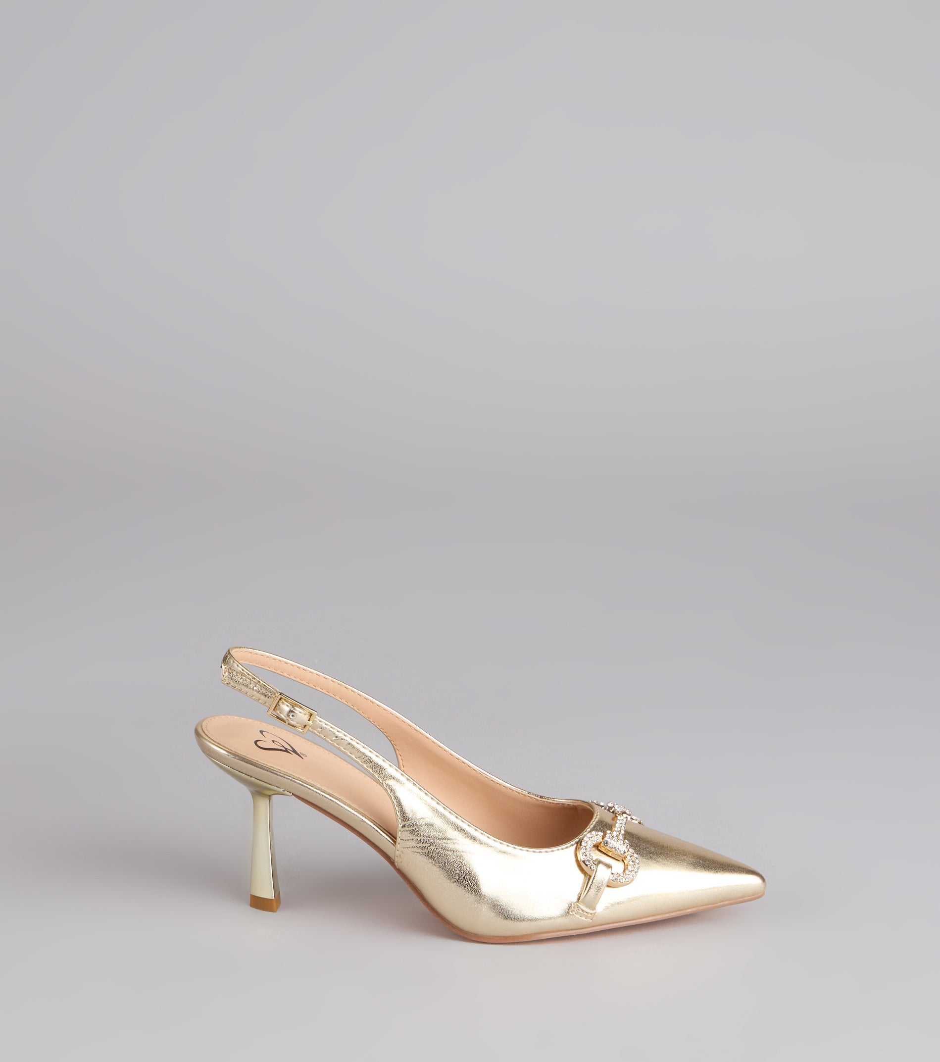 High Society Rhinestone Slingback Heels