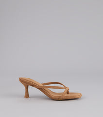 Minimal Mood Faux Suede Kitten Heels