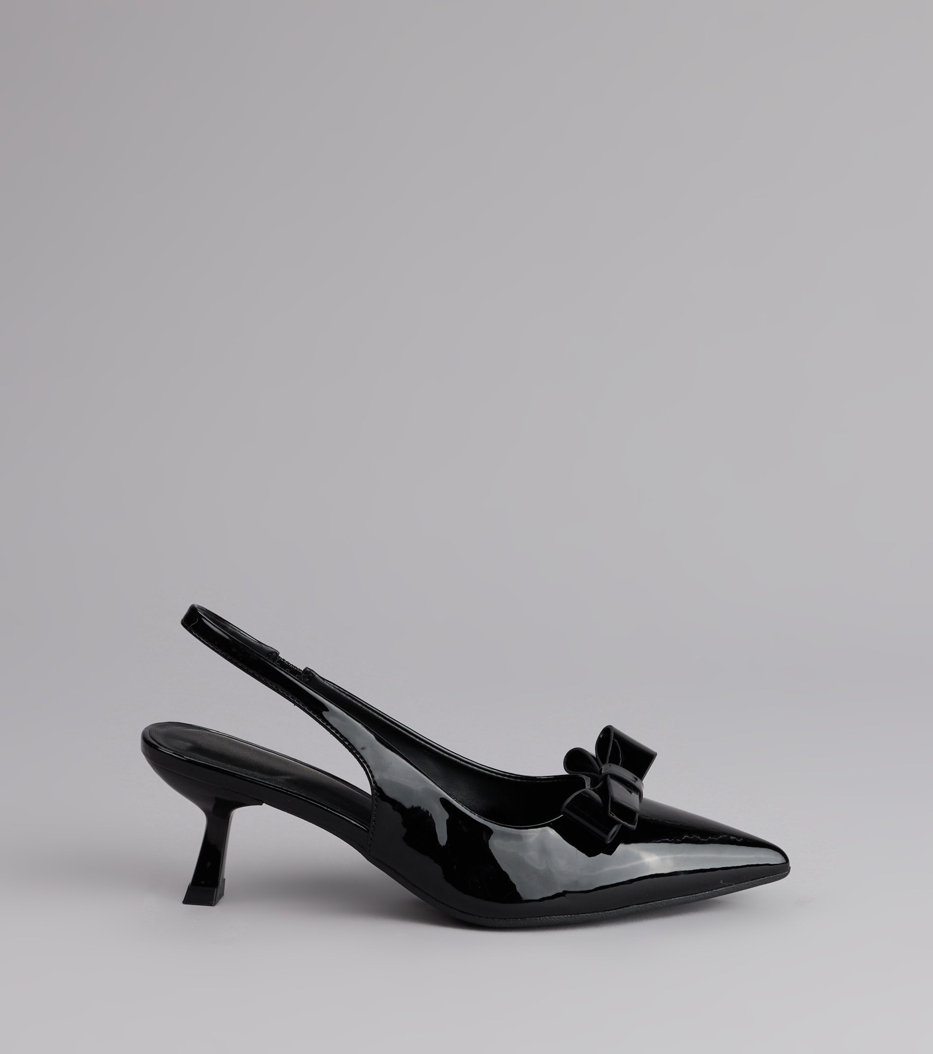 Sweet Detail Patent Slingback Heels