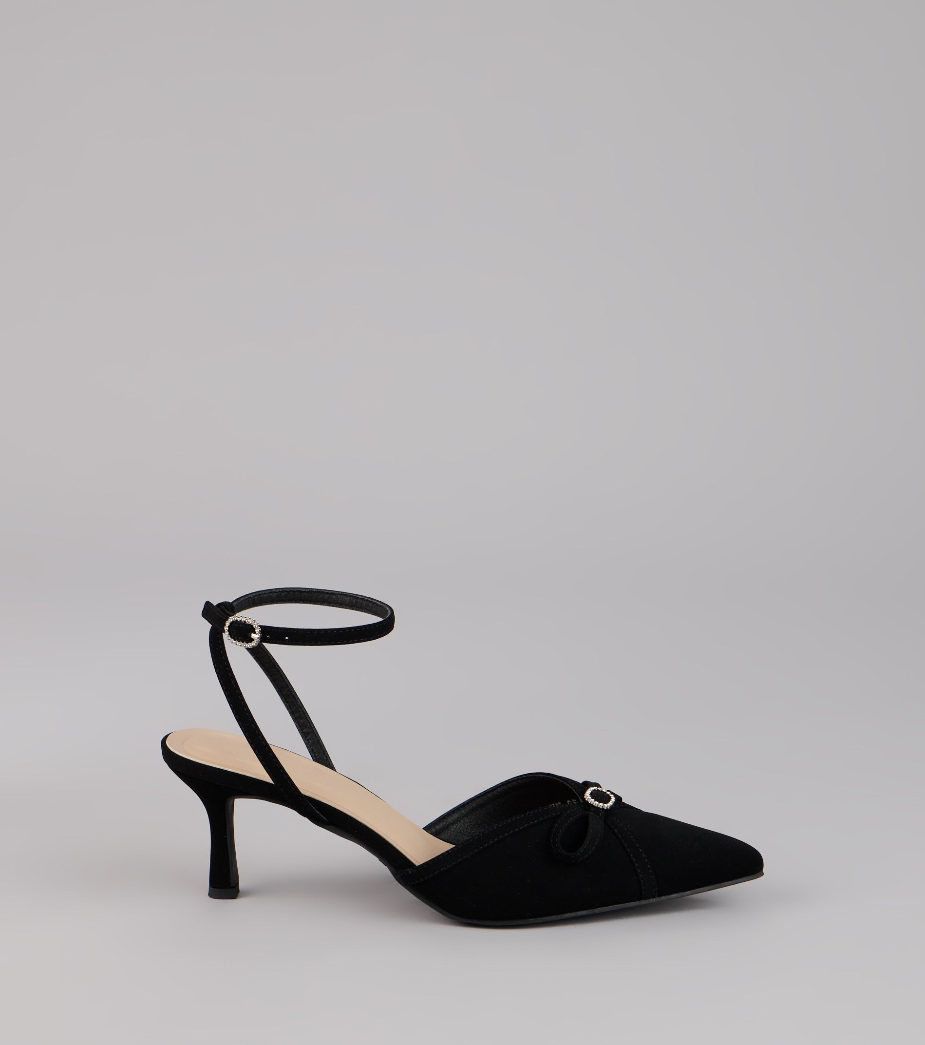 Sweet Point Kitten Bow Heels