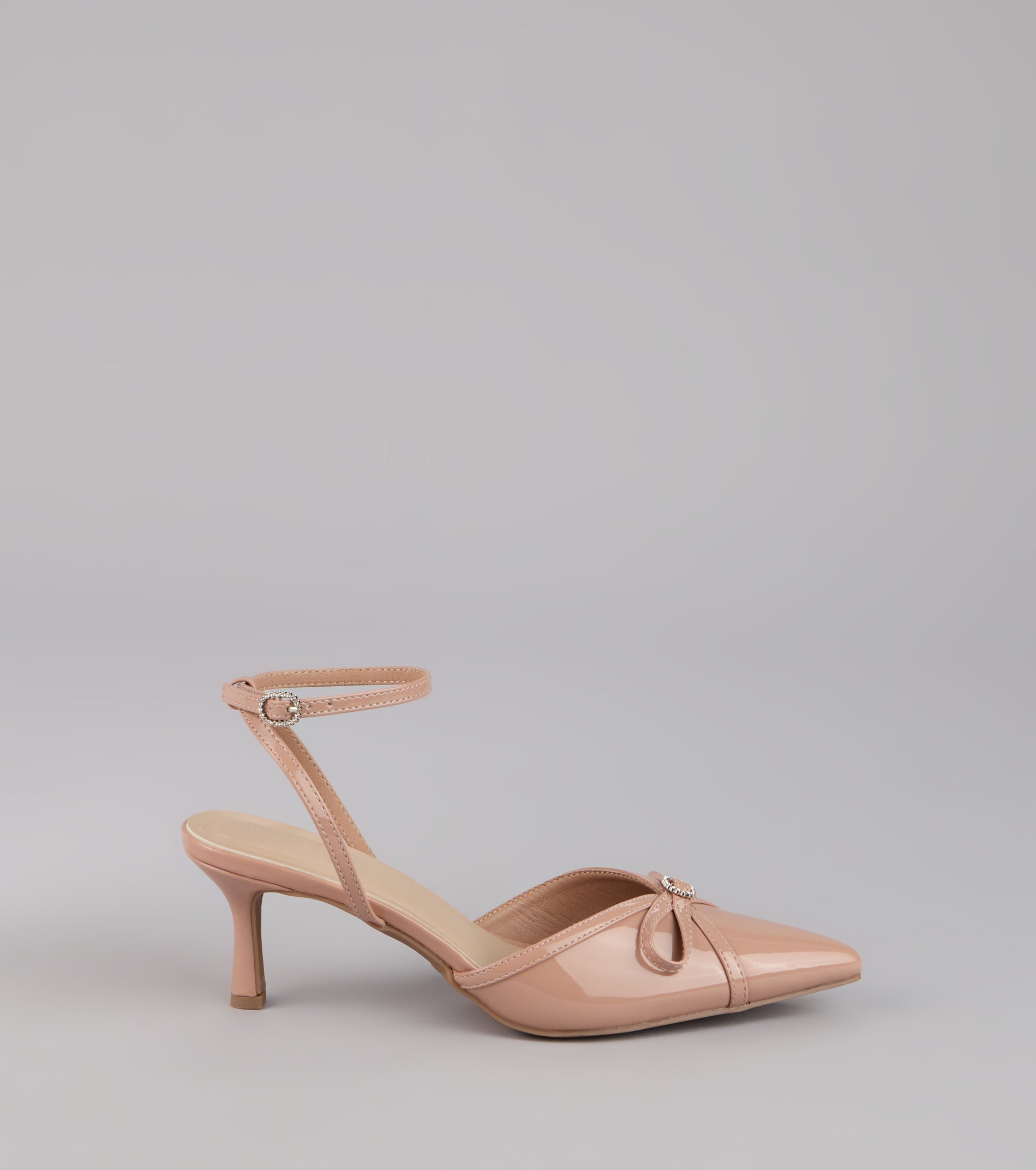 Sweet Point Kitten Bow Heels
