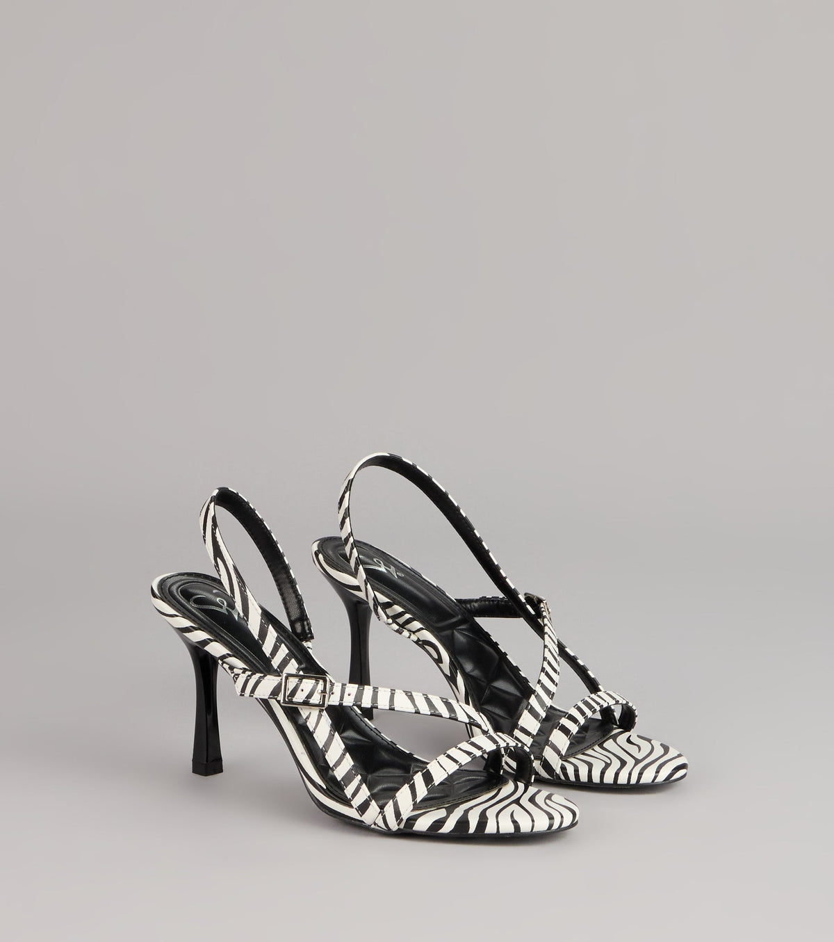 Wild Card Energy Zebra Slingback Heels