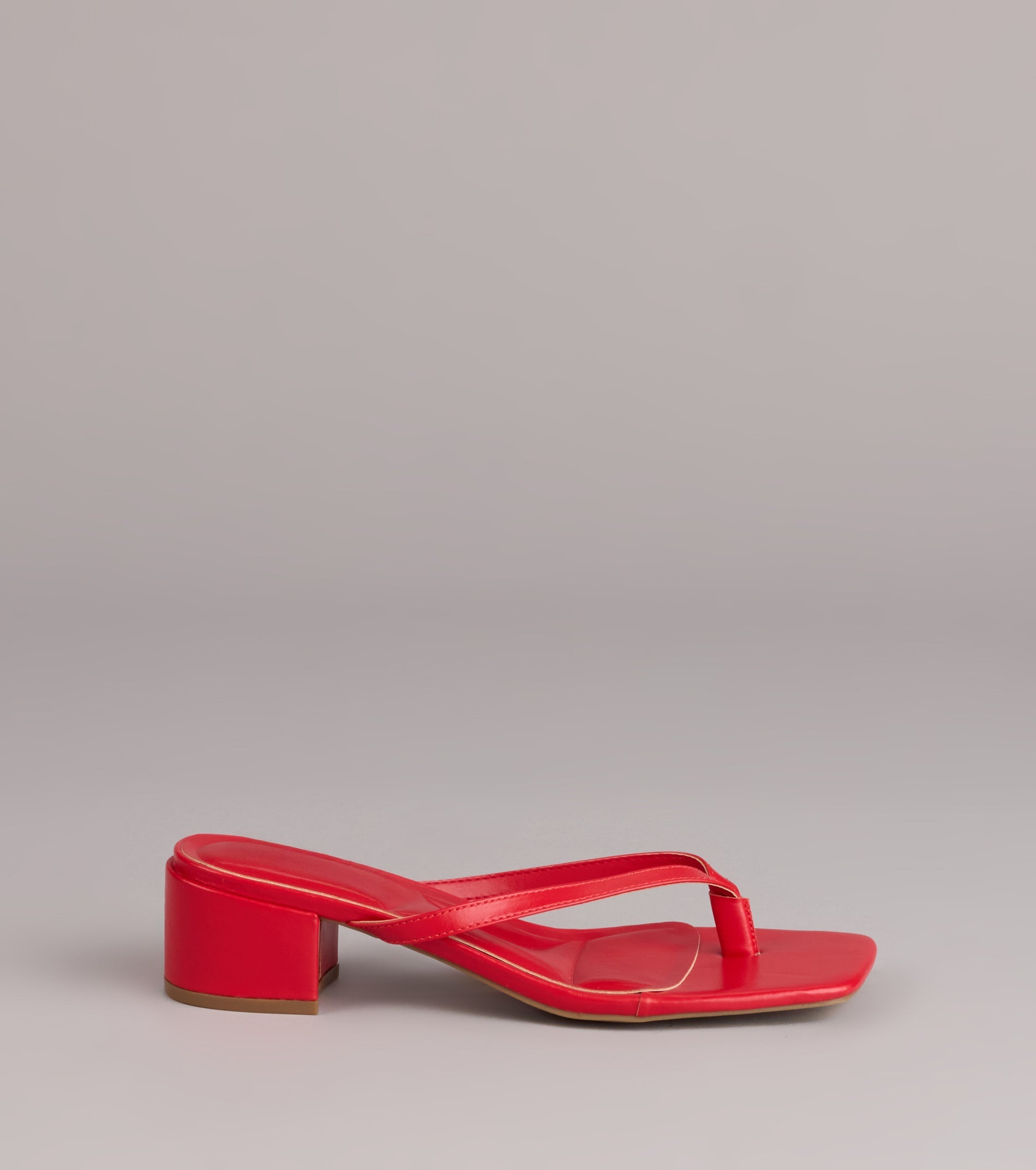 Easy Chic Thong Block Heels