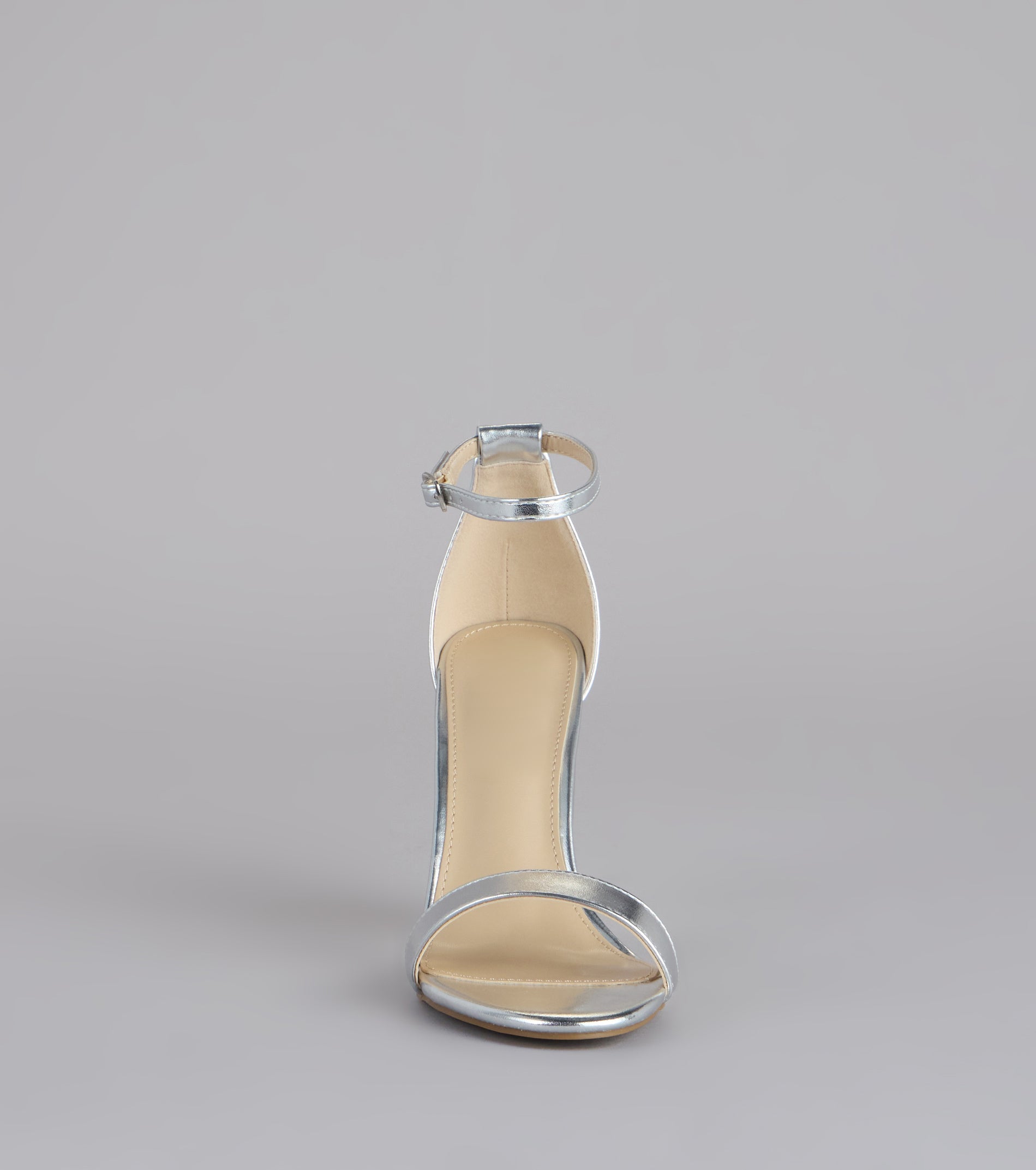 Shine On Cue Metallic Block Heels