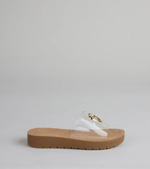 Heart Eyes Only Slide Sandals