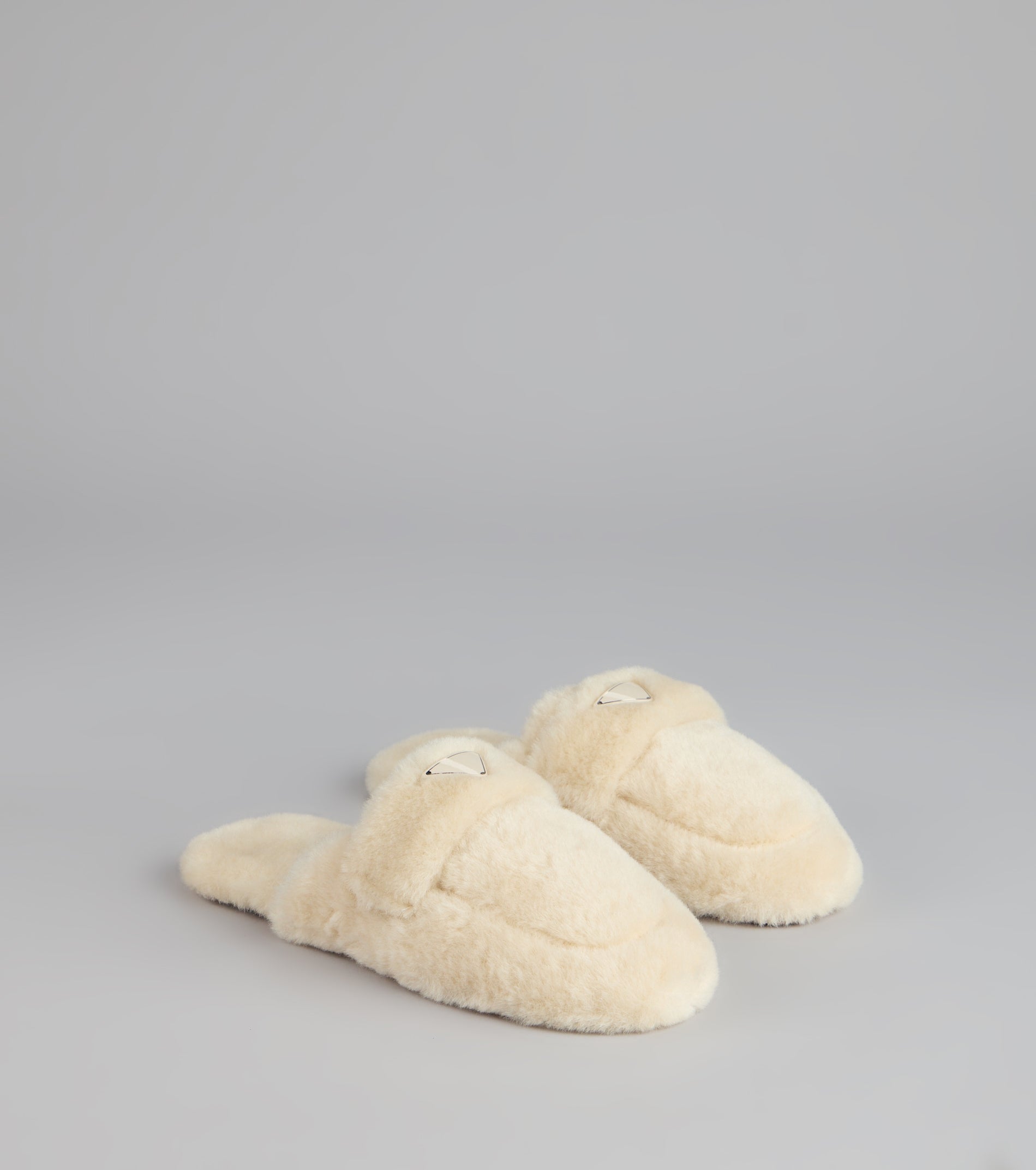 Lounge Edit Fuzzy Mule Slippers