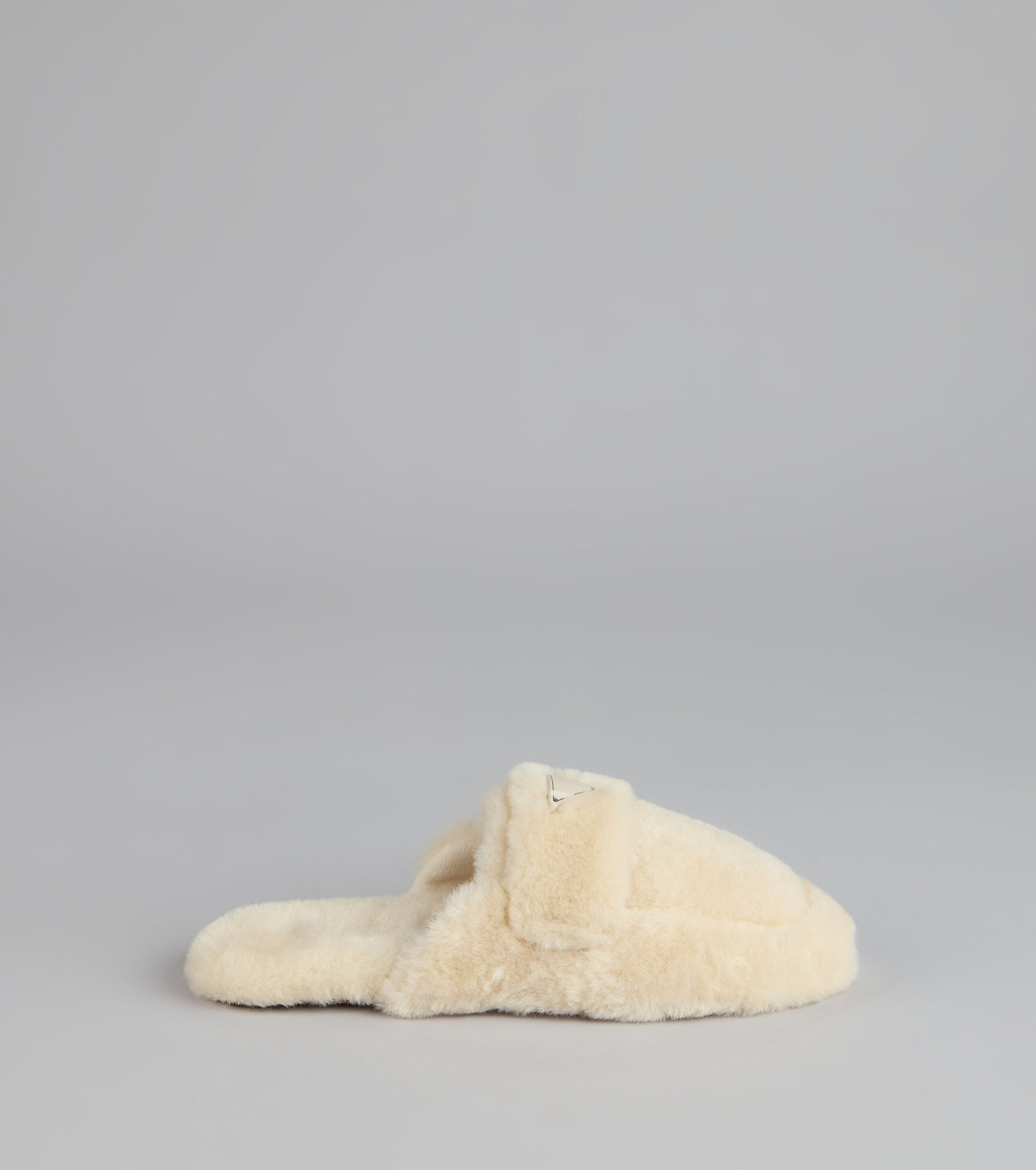 Lounge Edit Fuzzy Mule Slippers